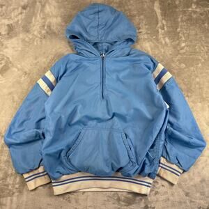 Vintage 90's Russell Athletic Blue Quarter Zip Hoodie Size L